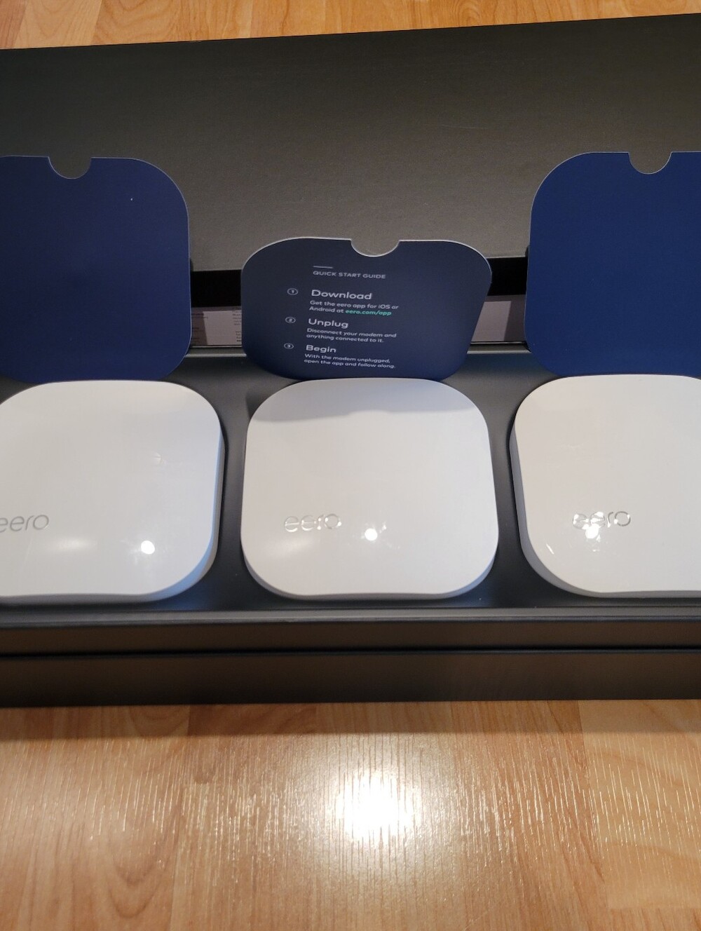 eero Pro WiFi System White Mesh Router 3-Pack 2nd Generation B010301 - Picture 6 of 15